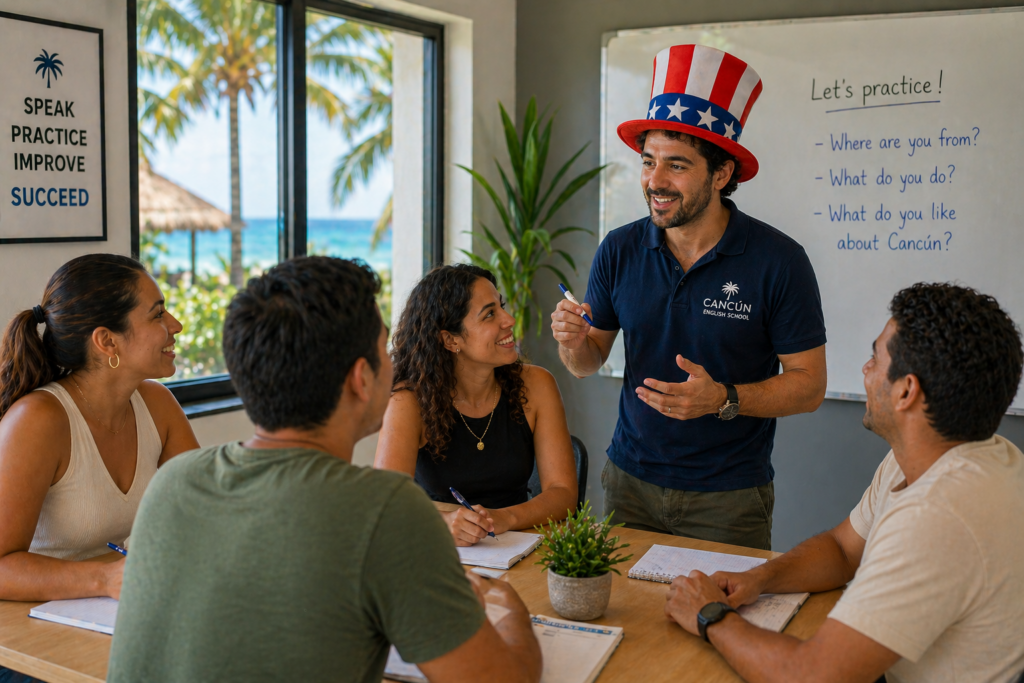 Clase Muestra de Inglés Cancún